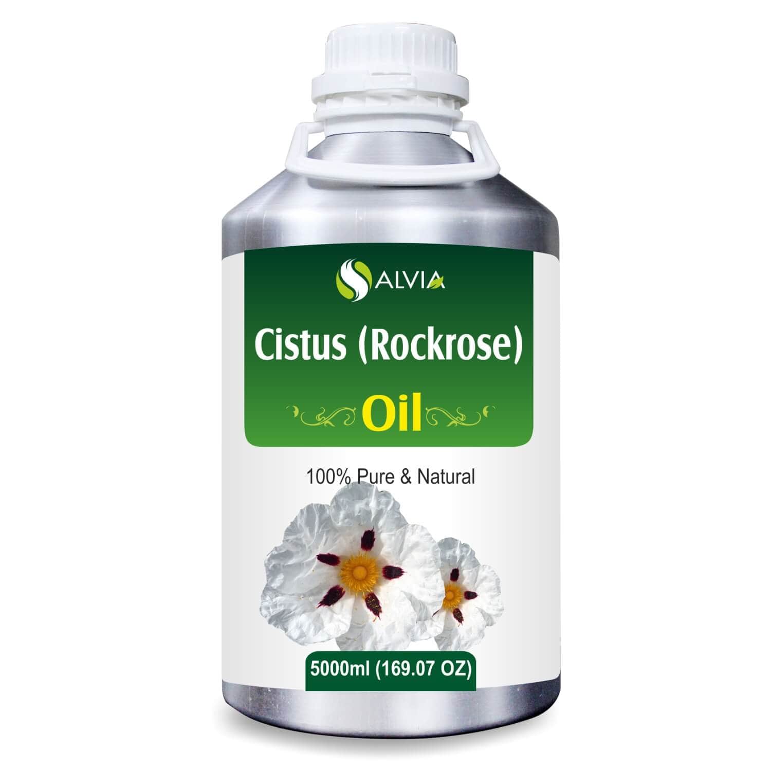 Salvia Natural Essential Oils 5000ml Cistus (Rockrose) Oil (Cistus-Ladaniferus) 100% Natural Pure Essential Oil